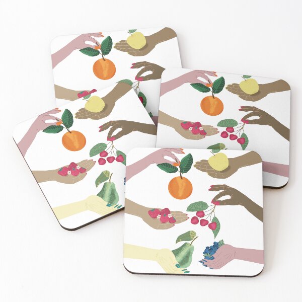 Item preview, Diverse hands holding fresh fruit designed and sold by Ingrid Poole.