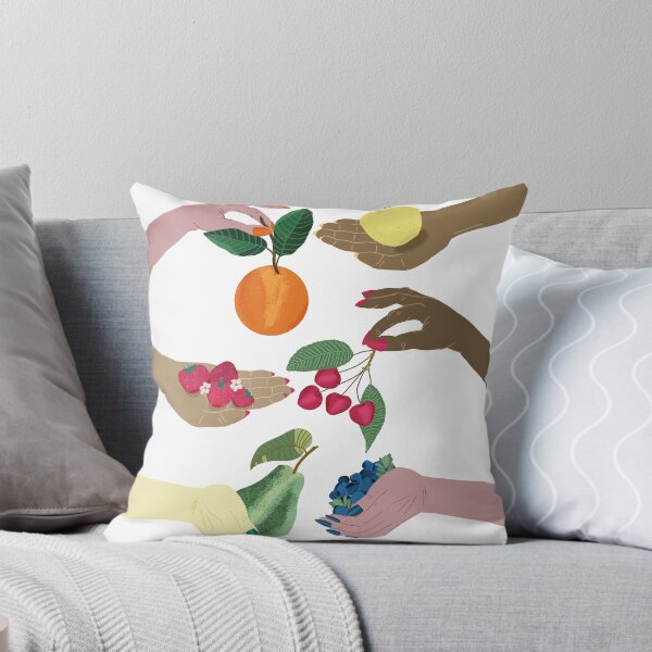 Item preview, Diverse hands holding fresh fruit designed and sold by Ingrid Poole.