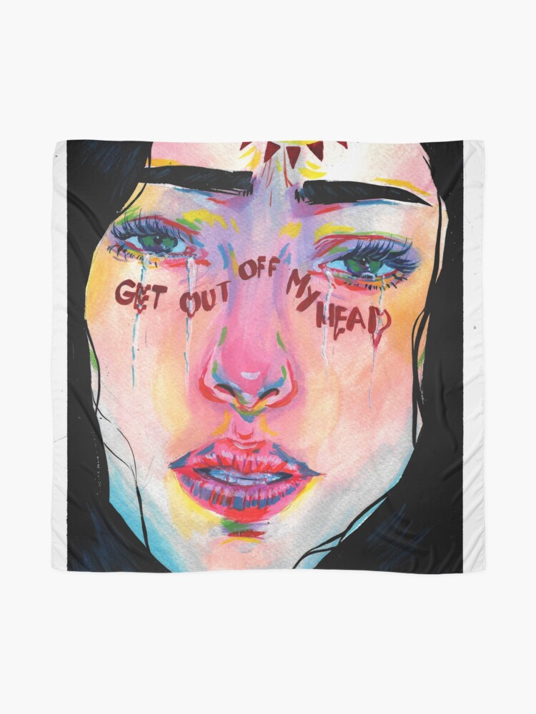 Alternate view of Get out of m head Scarf