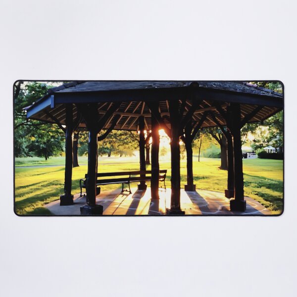 Item preview, Sunlight Filtering Through a Bandstand in a London Park: A Moment of Quiet in a Place of Music and Memories  designed and sold by Oh Halo Berry.