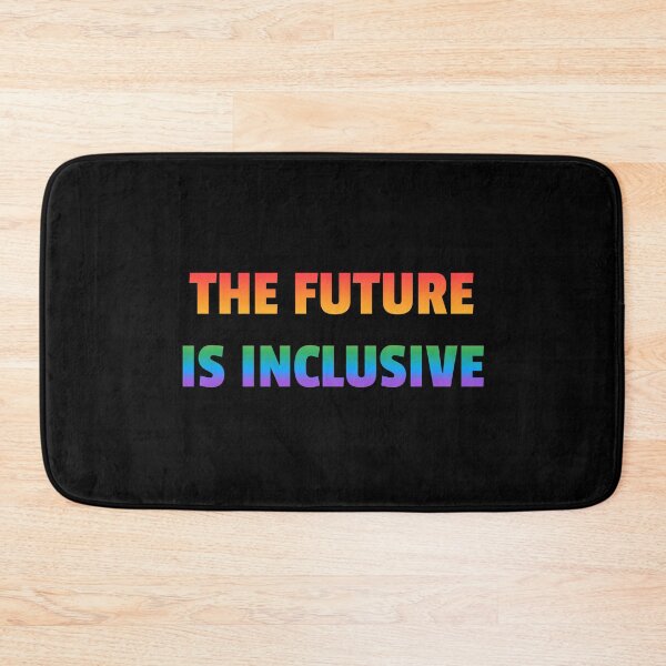 Item preview, The Future Is Inclusive - queer rainbow LGBT pride designed and sold by Inspirationmotivation.