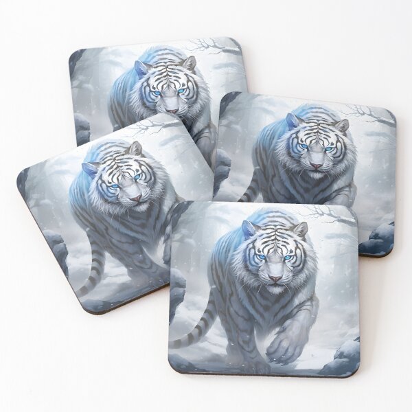 Item preview, Glacial Guardian - Frostbite Tiger  designed and sold by MystiCanvas.
