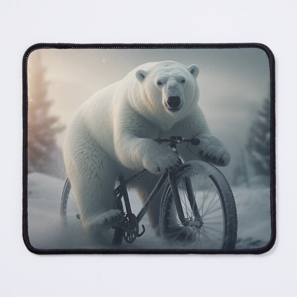 Item preview, bear on bike designed and sold by EdicionesJML.