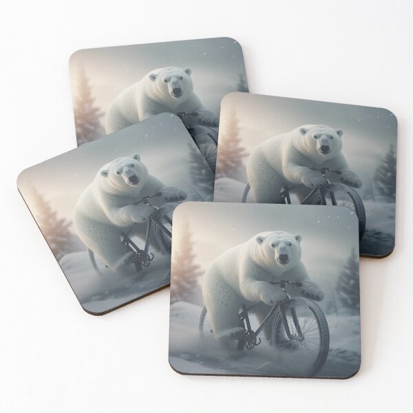 Item preview, bear on bike designed and sold by EdicionesJML.