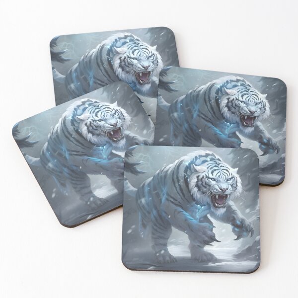 Item preview, Arctic Frost - Frostbite Tiger designed and sold by MystiCanvas.