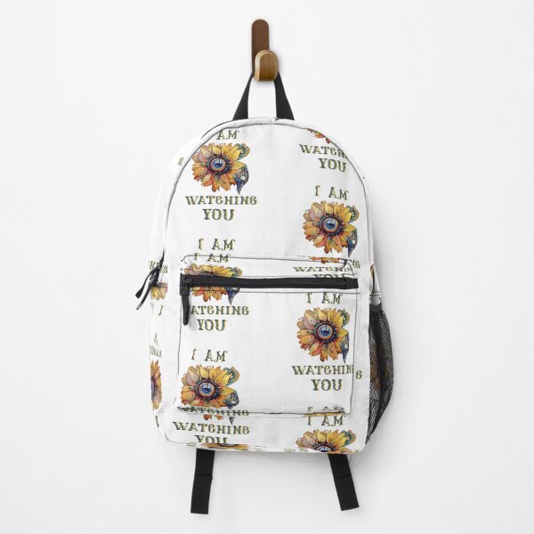 Item preview, I am watching you. I'm following you. Magical flower with eyes that look at you, T-shirt design, blank for designer. designed and sold by Anastasiia Yurevych.