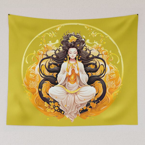 Item preview, Yellow Guanyin designed and sold by couture-rapture.