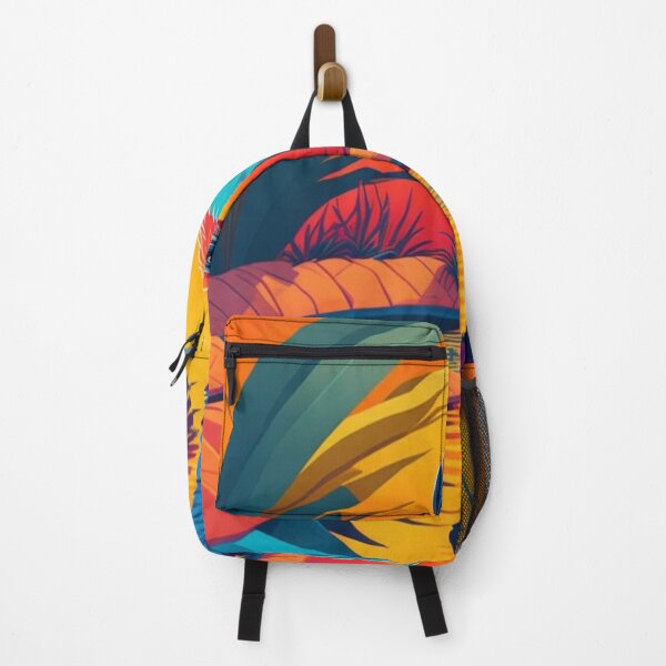 Item preview, Parrot in Amazon forest with sunrise landscape bright vector illustration flat graphic design designed and sold by Meena-tta.