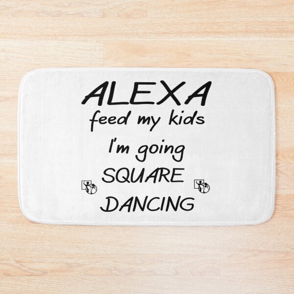 Item preview, Alexa SQD BLK designed and sold by Square Dancing Gifts & Merchandise.