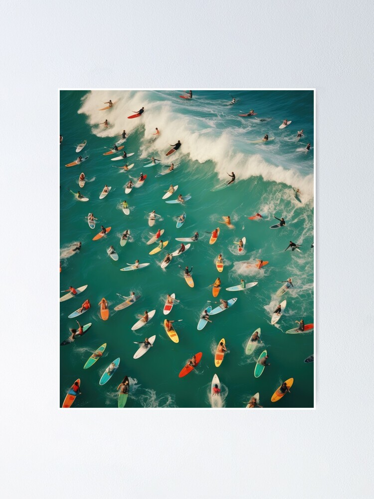 Thumbnail 1 of 3, Poster, Surf's Up! - Vintage Fine Art Photography designed and sold by regnumsaturni.