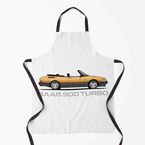 Item preview, Saab 900 SPG Aero Convertible Illustration Yellow designed and sold by blackdogshop.