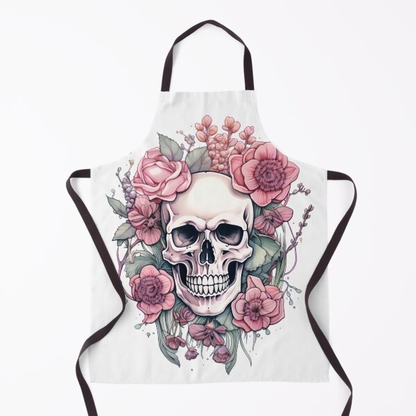 Item preview, Forever in Bloom - Flower Skull Art Print designed and sold by Alcyonian.