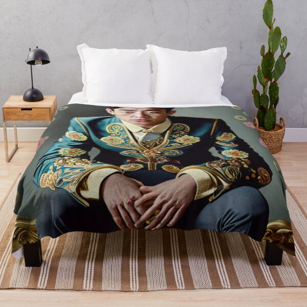 Item preview, Retrato de un hombre sentado, decoración floral. designed and sold by jsebouvi.