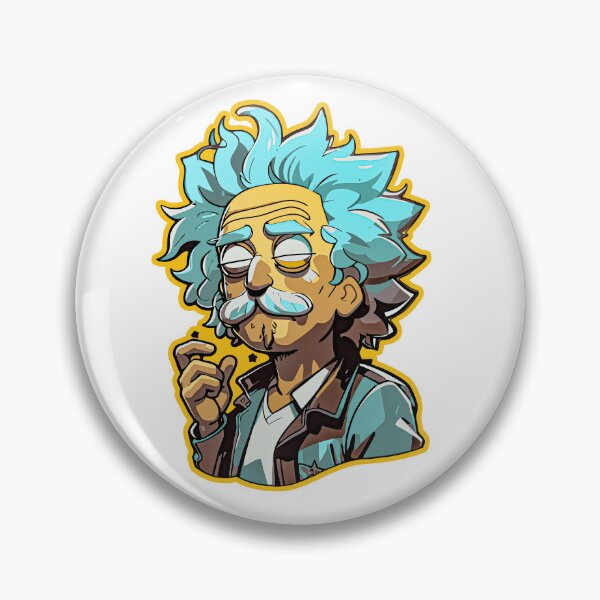 Item preview, Einstein Rick Interdimensional Sticker T-Shirt - Cool Science Fiction Fandom Gift designed and sold by Koolzilla.