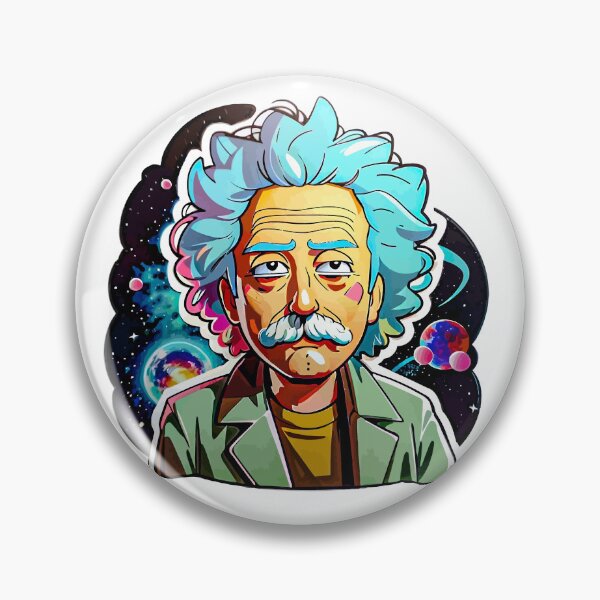 Item preview, Science Fiction Fandom Gift" Einstein Rick Interdimensional Sticker T-Shirt - Cool Science Fiction Fandom Gift designed and sold by Koolzilla.