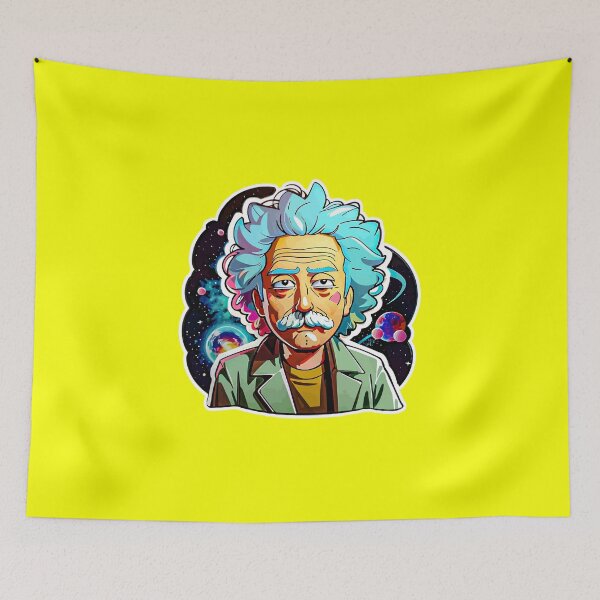 Item preview, Science Fiction Fandom Gift" Einstein Rick Interdimensional Sticker T-Shirt - Cool Science Fiction Fandom Gift designed and sold by Koolzilla.