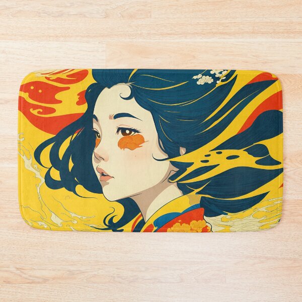 Item preview, Harmony of Cultures: Girl with Hokusai's Wave designed and sold by LeonAndrewRazon.