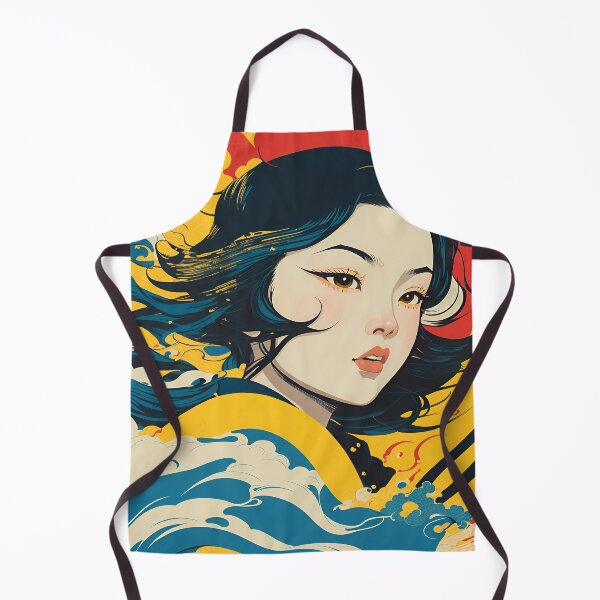 Item preview, Harmony of Cultures: Girl with Hokusai's Wave designed and sold by LeonAndrewRazon.