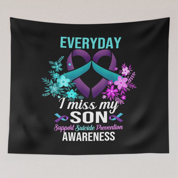 Item preview, Everyday I Miss My Son Suicide Prevention Awareness Memorial designed and sold by mainana78.