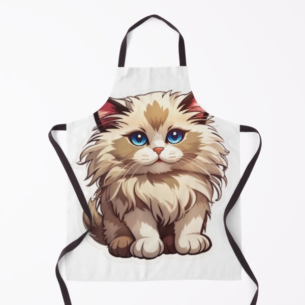 Item preview, Whimsical Wonders Cartoon Fluffy Ragdoll Cat - An Adorable and Captivating Feline Delight designed and sold by Akira Miyamoto.