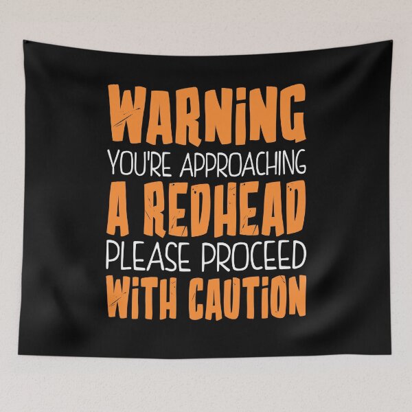 Item preview, Warning! You're approaching a redhead designed and sold by KsuAnn.