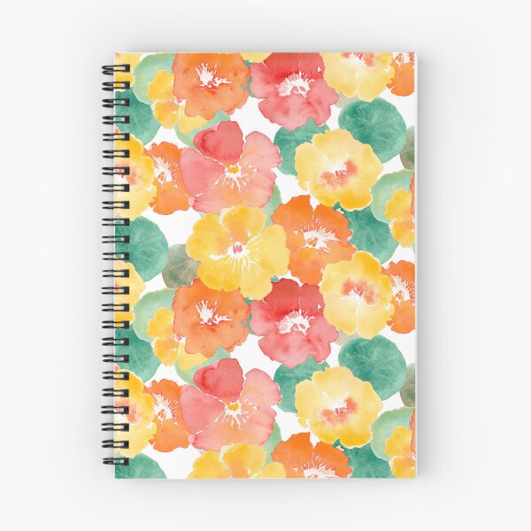 Item preview, Tropical Nasturtiums vibrant watercolour floral designed and sold by RSHarts.