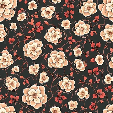 Artwork thumbnail, Spring flowers pattern by Mikevirtualshop