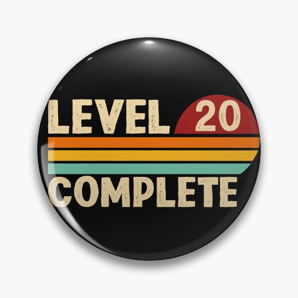 Item preview, Level 20 Complete - 20th Wedding Anniversary designed and sold by Snappy Cart.