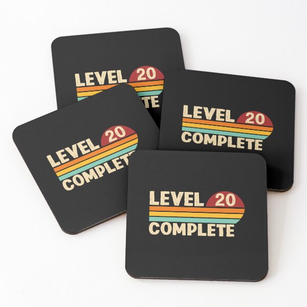 Item preview, Level 20 Complete - 20th Wedding Anniversary designed and sold by Snappy Cart.