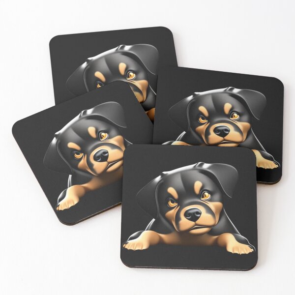 Item preview, grumpy rottweiler puppy 1 designed and sold by MariluValdez.