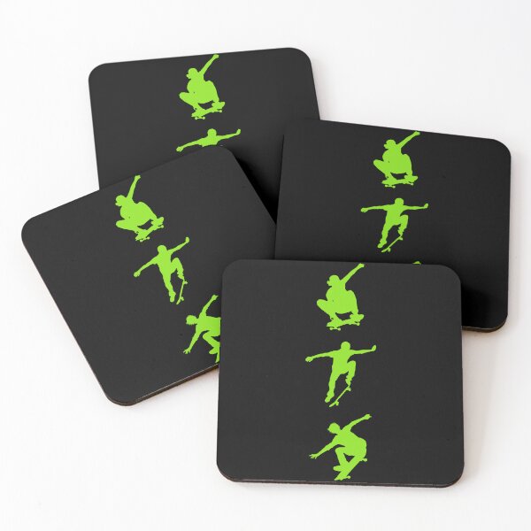 Item preview, Skateboard - skating - Green skaters - skateboarding - skate life design designed and sold by Uplife-MyStore.