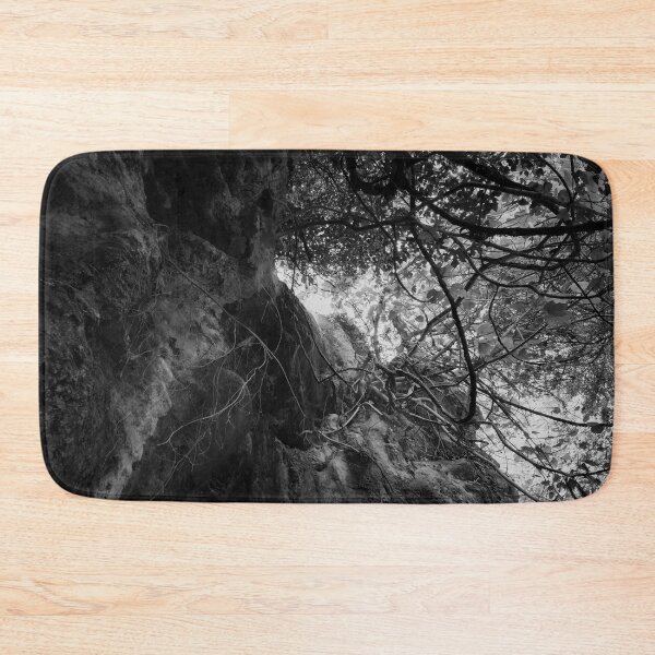 Item preview, Under the dropping water. Kefalogourna Waterfalls - Theologos. Thassos 2023 59 bw designed and sold by Jouko Lehto Photography.