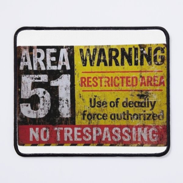 Item preview, Area 51 No Trespassing designed and sold by Profitrip.