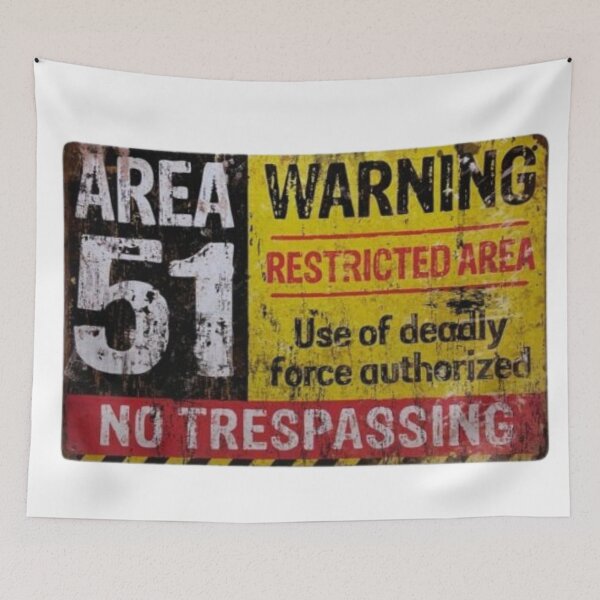 Item preview, Area 51 No Trespassing designed and sold by Profitrip.