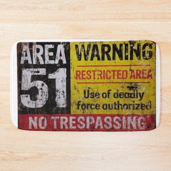 Item preview, Area 51 No Trespassing designed and sold by Profitrip.