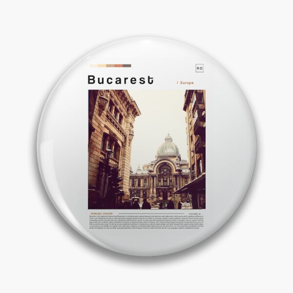 Aperçu de l'œuvre Affiche de paysage de Bucarest créée et vendue par paulrommer.