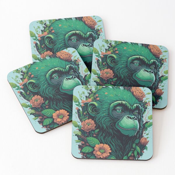 Item preview, apes with flowers designed and sold by InnovativeGFX.