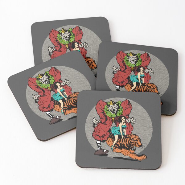 Item preview, Vintage Scary Clown Tiger Circus designed and sold by Kujo Dangerous Vintage.