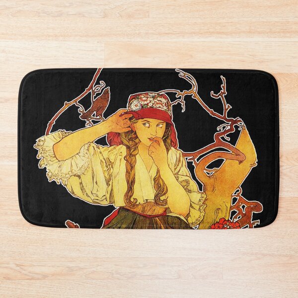 Item preview, HD. Alphonse Mucha - Music: Moravian Teachers Choir. Black background version by Mindthecherry designed and sold by MINDTHECHERRY.