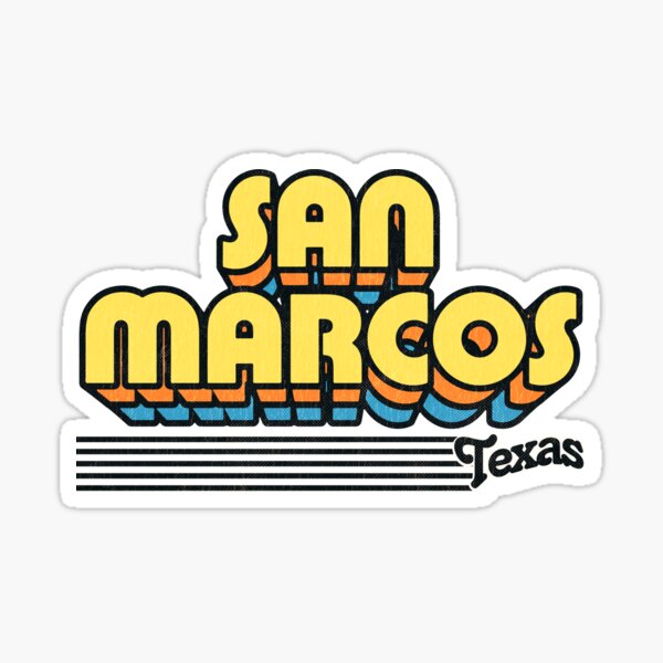 San Marcos Stickers Redbubble