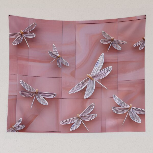 Item preview, Mauve Dragonflies  designed and sold by Dana Roper.