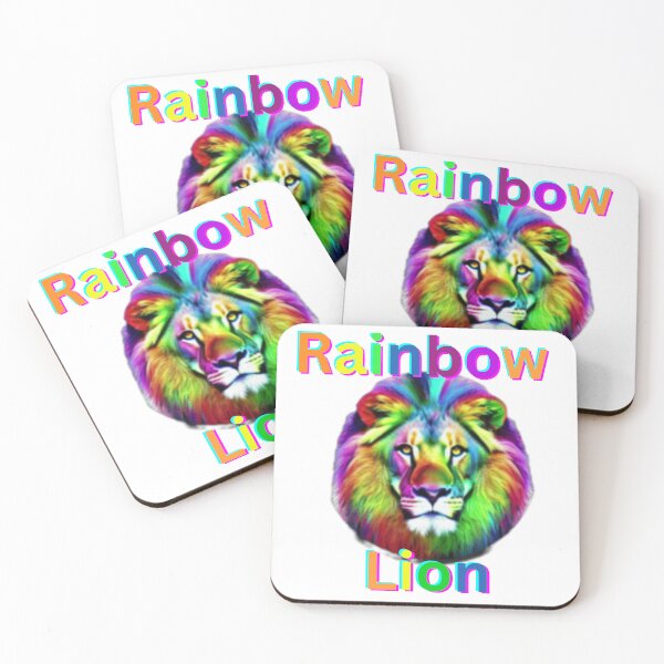 Item preview, Roaring Colors: The Majestic Rainbow Lion designed and sold by Dream Wear.