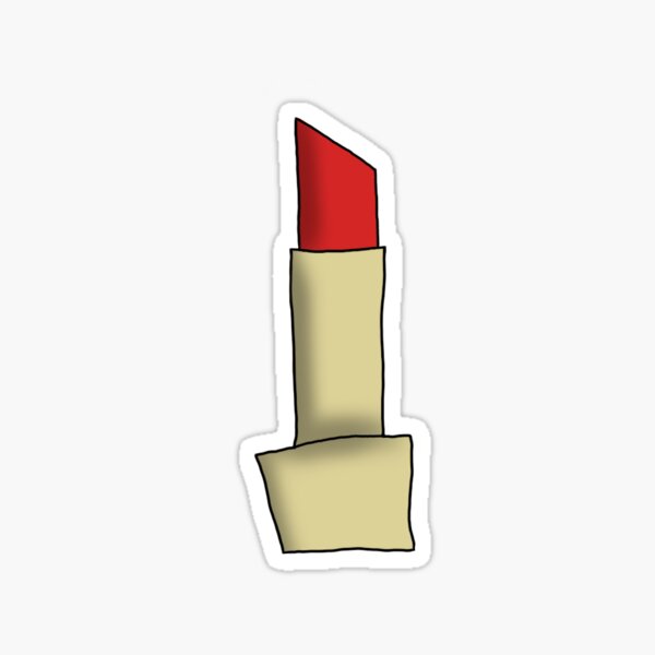 Classic Red Lipstick Sticker for Sale by CatharticTick