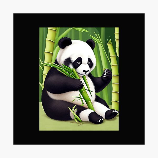 Débardeur Humoristique Panda Grincheux - Style Japonais Bambou, Coupe Classique, Coton