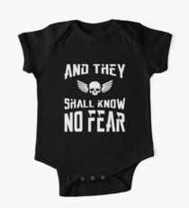 And They Shall Know No Fear 40k Marine Wargaming Tabletop Miniatures Gamer One Piece - Short Sleeve