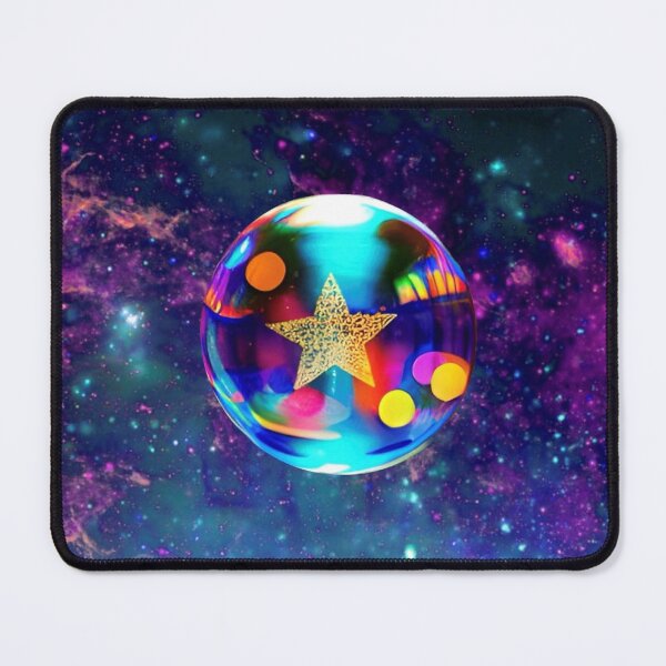 Item preview, Colorful Bubble with Gold Star in Galaxy  designed and sold by UllaSformat.