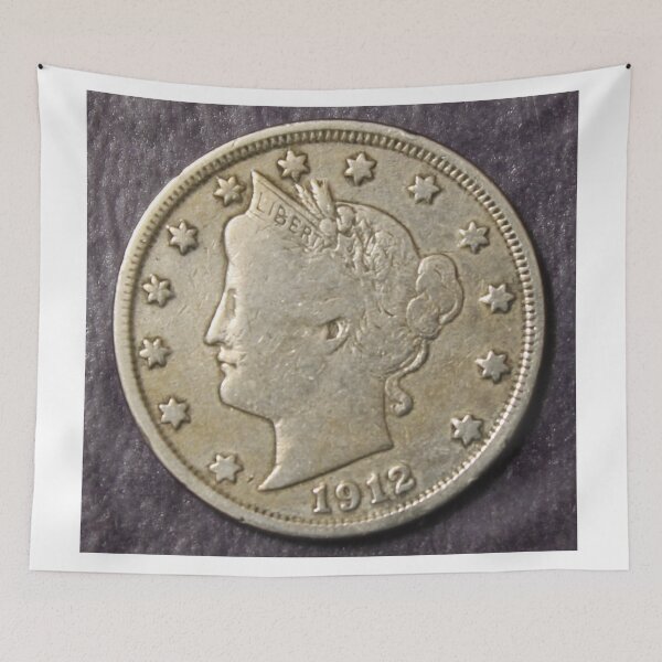 Item preview, 1912 Liberty "V" Nickel designed and sold by coinsxcrochet.