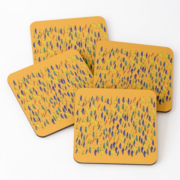 Item preview, Boho Feathers Pattern Random Bohemian Style Feathers Pattern 4 of 8 designed and sold by Beachy.