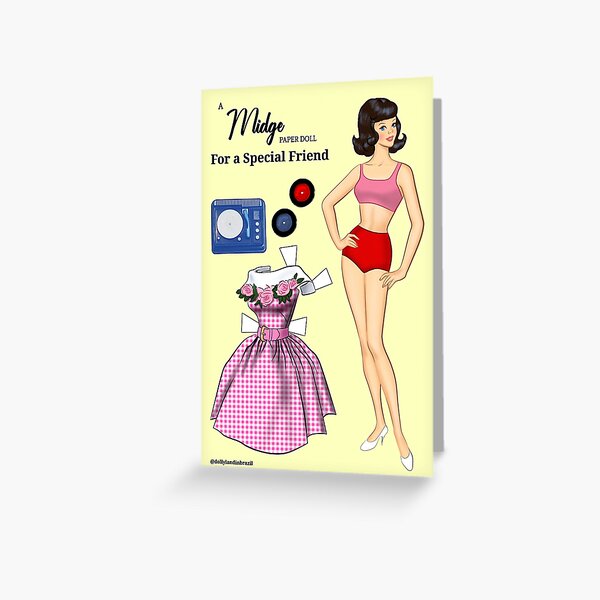 Item preview, Midge Card  - Brunette designed and sold by Dilhermandoart.
