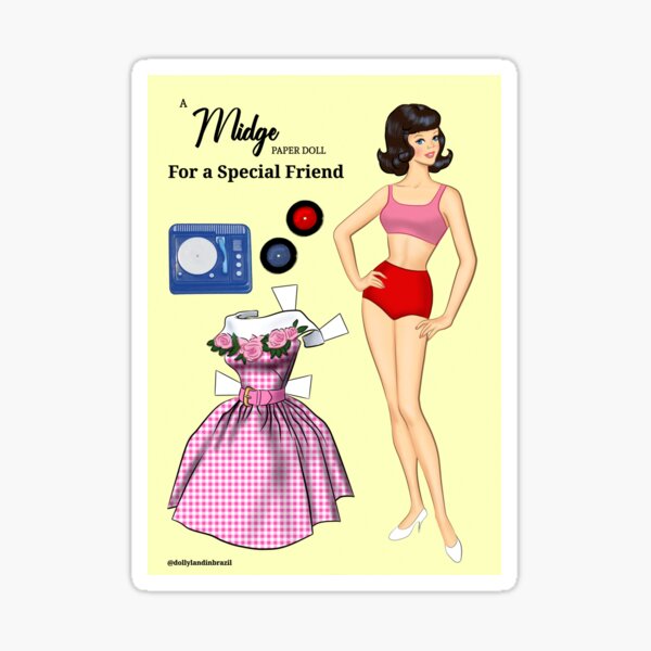 Item preview, Midge Card  - Brunette designed and sold by Dilhermandoart.